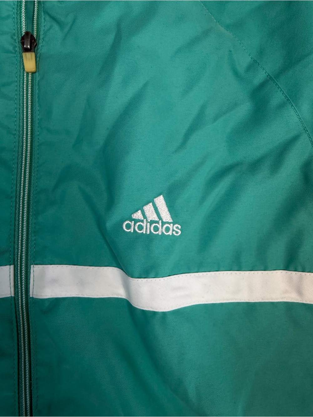 Adidas Teal Track Jacket‎ Women's L Full Zip - Picture 2 of 6